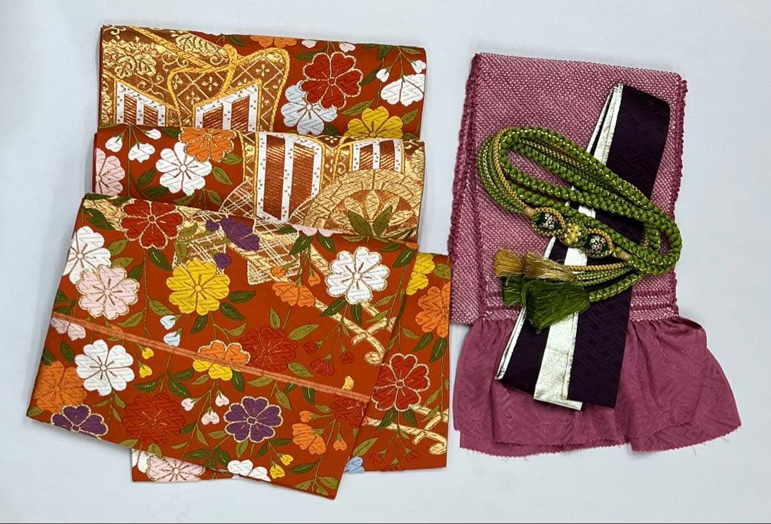 振り袖 フルセット 別誂長襦袢付 無地ぼかし 紋意匠 珍品 成人式 638