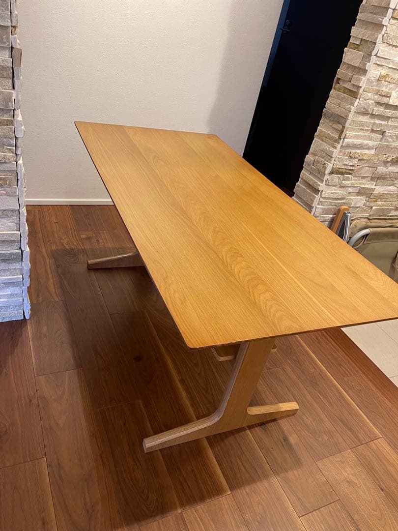 無印良品　ダイニングテーブル ナチュラル シンプル リビングテーブル　完成品