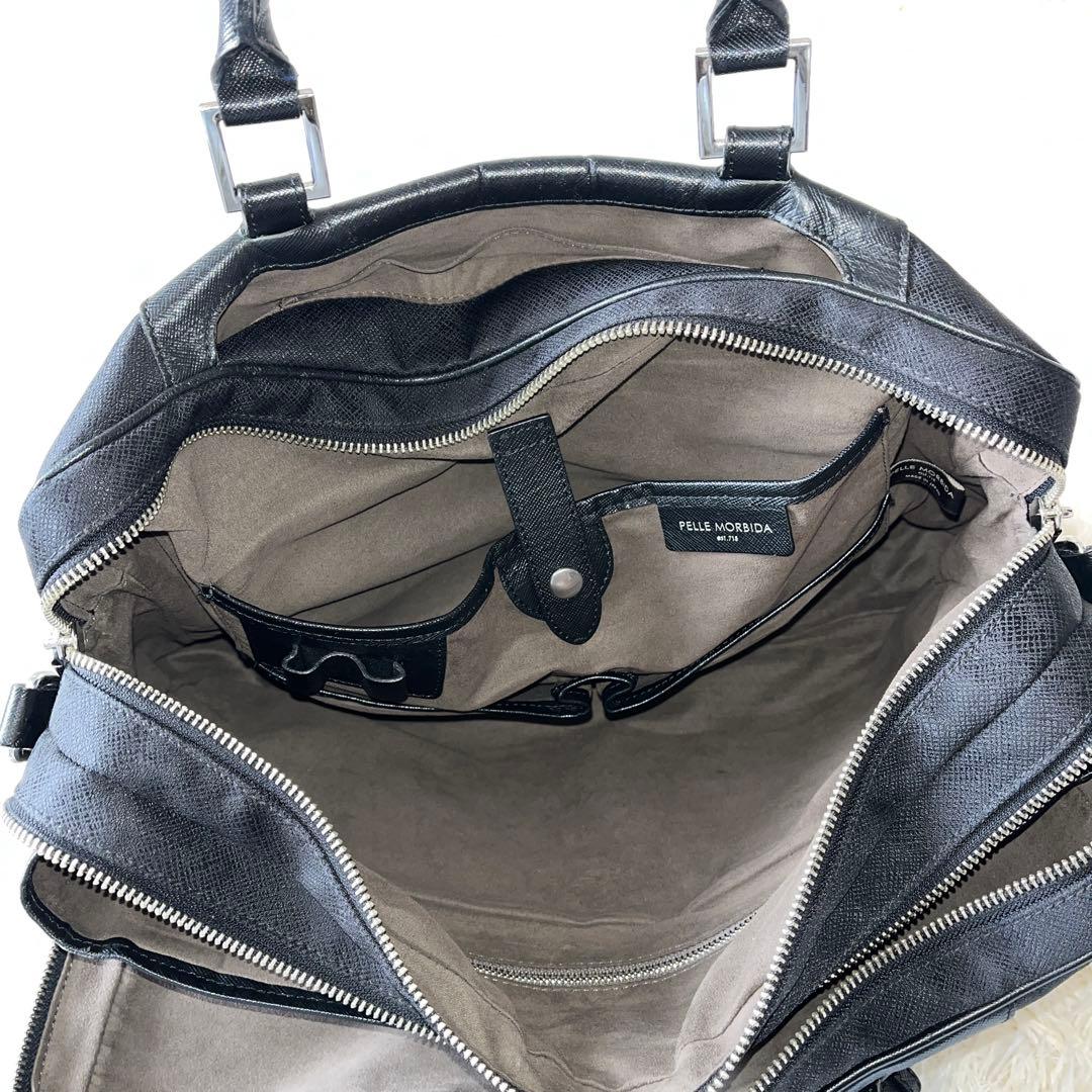 美品✨PELLE MORBIDA ペッレモルビダ　ブリーフケース　2way 黒