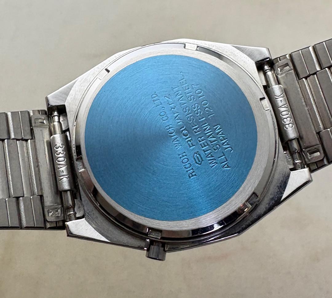 865/稼働 80年代 リコー リクオーツ ミラー文字盤 デジアナ デジタル