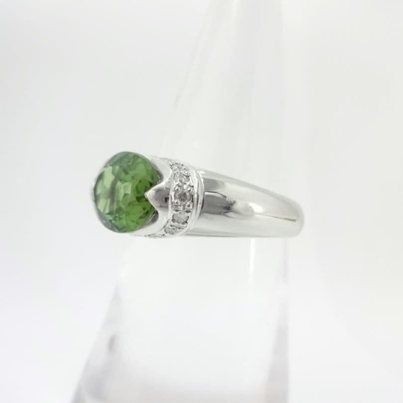 【Lucky様】トルマリン　ダイヤモンド　リング　1.91/0.12ctプラチナ