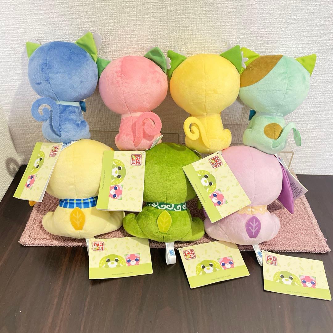 お茶犬 お茶猫 ぬいぐるみ 全7種セット - メルカリ