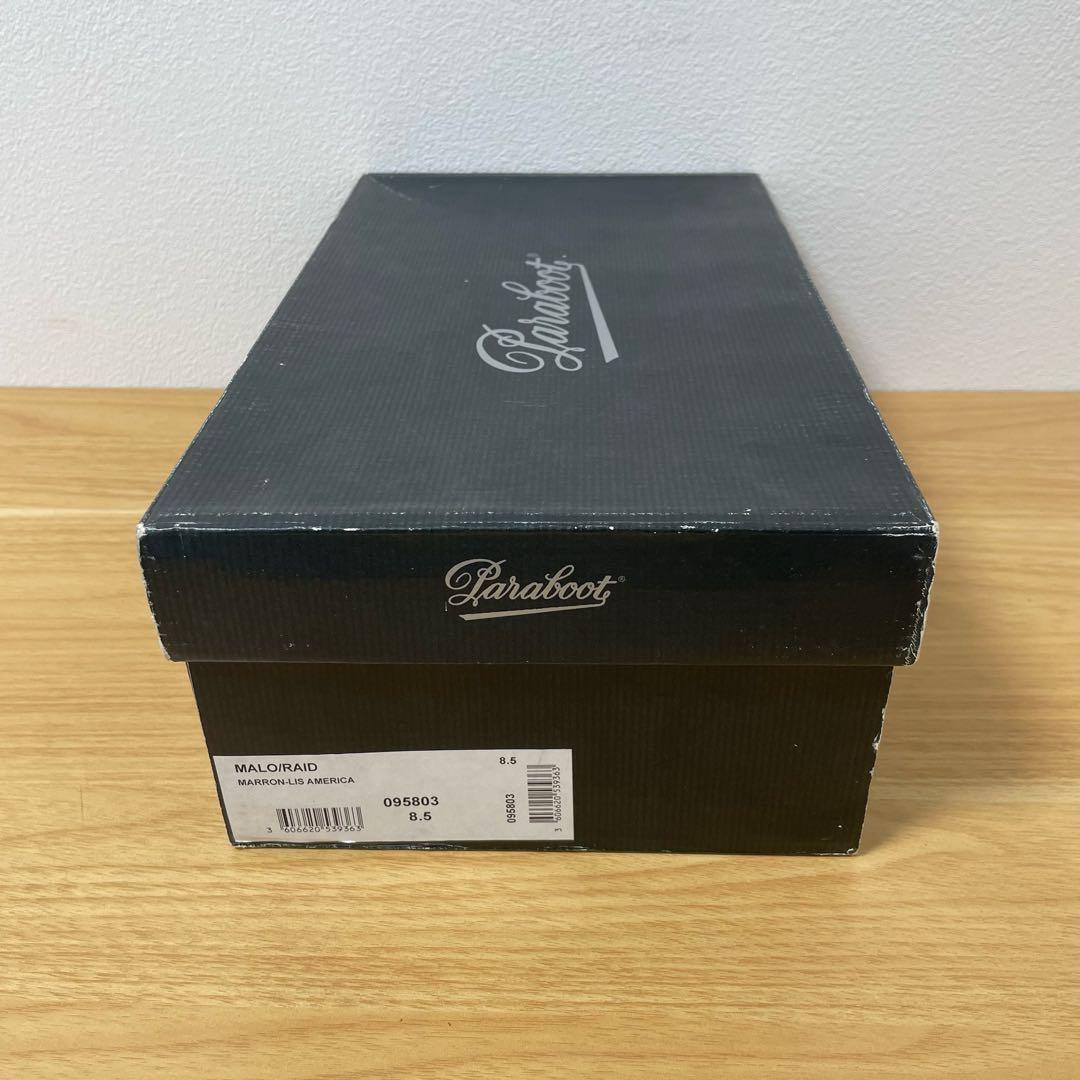 パラブーツ　デッキシューズ　MALO レザー　ブラウン　8.5