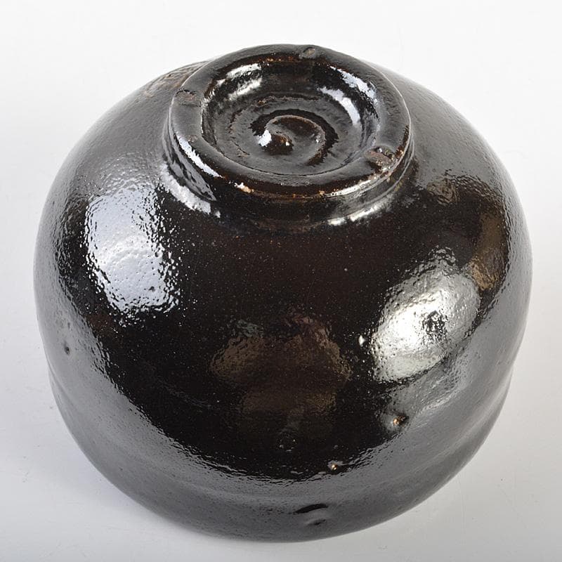 楽焼 十三代楽吉左衛門 惺入作 黒楽茶碗 表千家十三代即中斎極箱 M