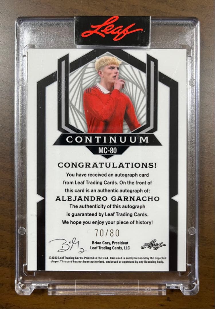 最終値下げ】アレハンドロ・ガルナチョ 2023 直筆サインカード