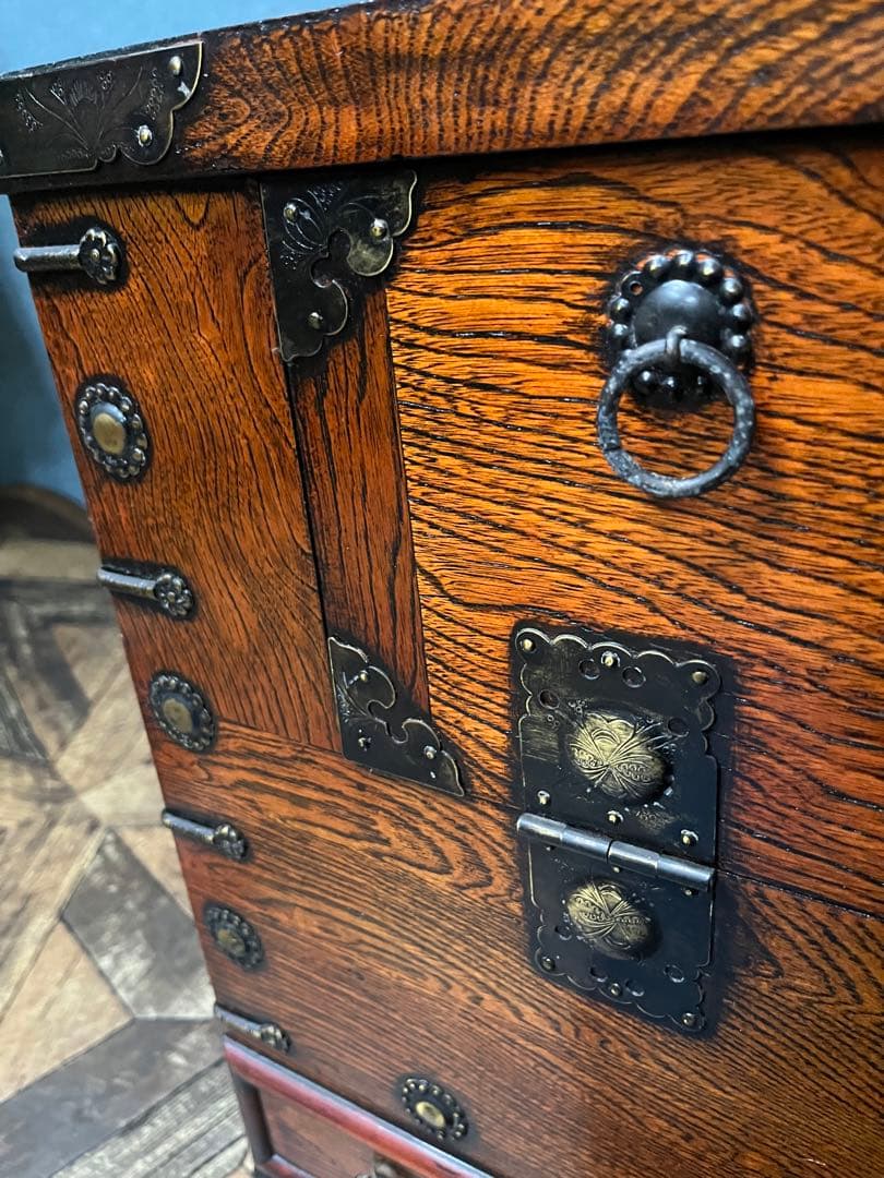 1116 アンティーク 杉の小引き出し 小箪笥 収納棚 ケース 古家具