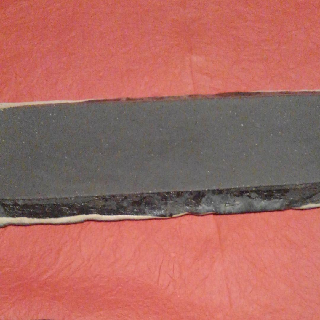 信楽焼 粉引線彫長々皿