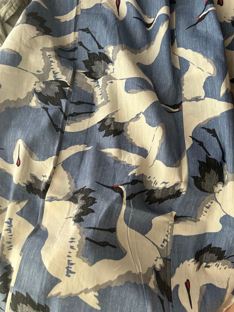 撫松庵高級鶴柄浴衣