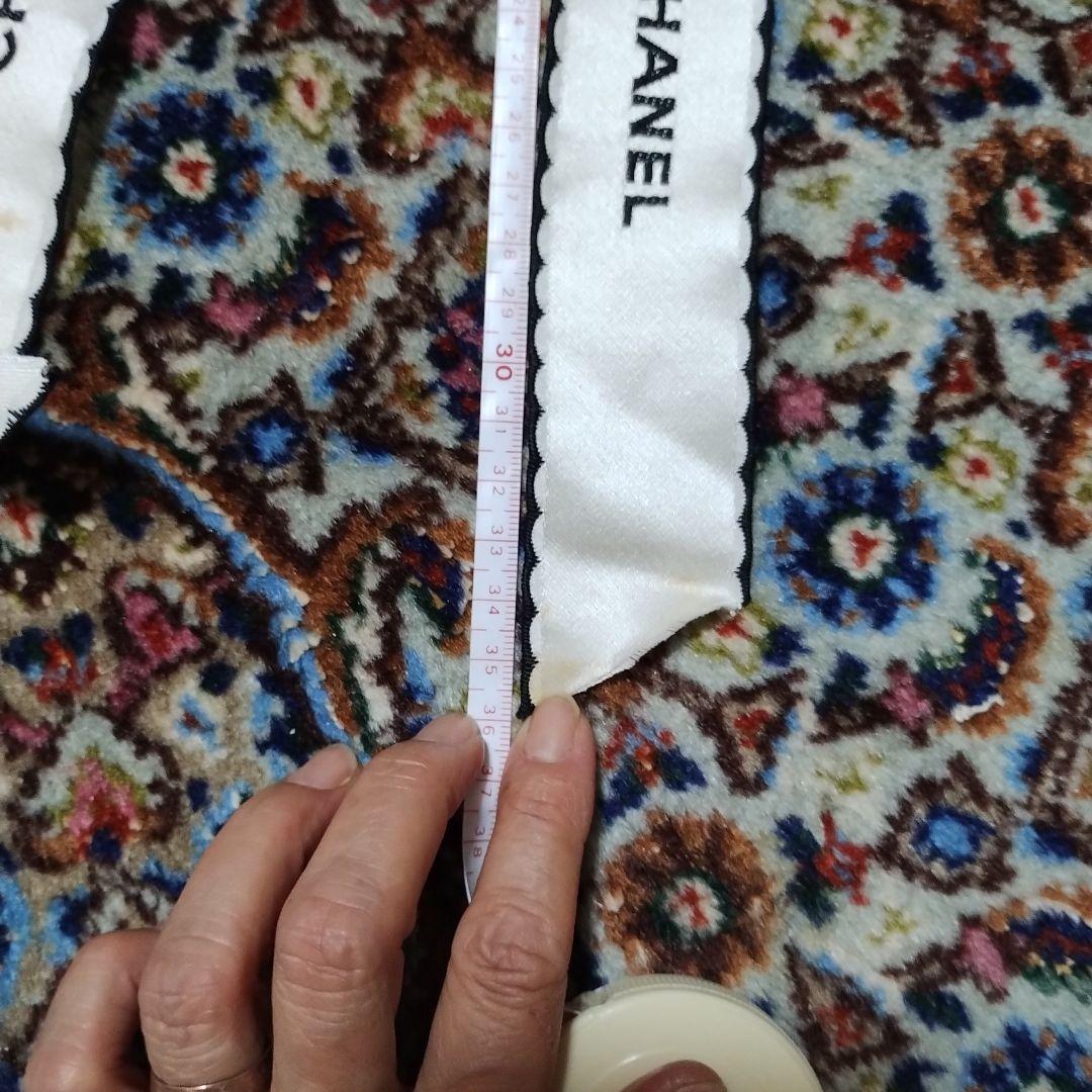 ヴィンテージ CHANEL サテンリボン ブローチ白