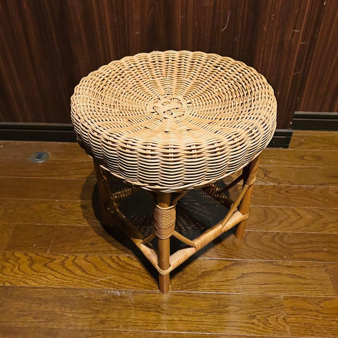 良品】ラタン ドレッサー スツールセット 鏡台 昭和レトロ-ブティック 大阪