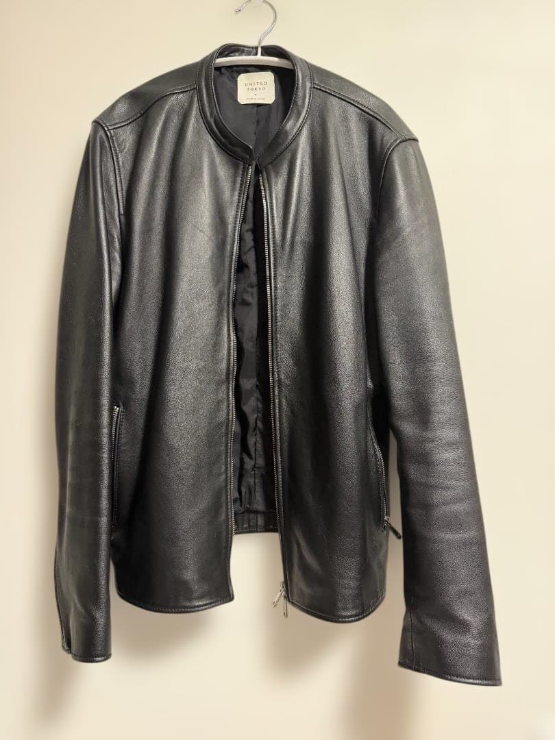 サイズ4　UNITED TOKYO レザーシングルライダース UNITED TOKYO（ユナイテッドトウキョウ） レザージャケット 2 ブラック