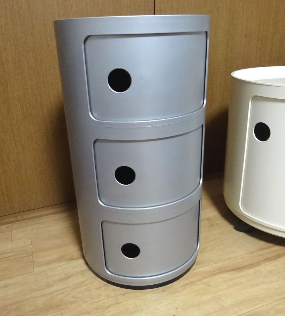 カルテル kartell コンポニビリ　銀　シルバー　３段　正規品 Amazon｜【KARTELL】[ カルテル ] EU正規品 コンポニビリ ラウンド