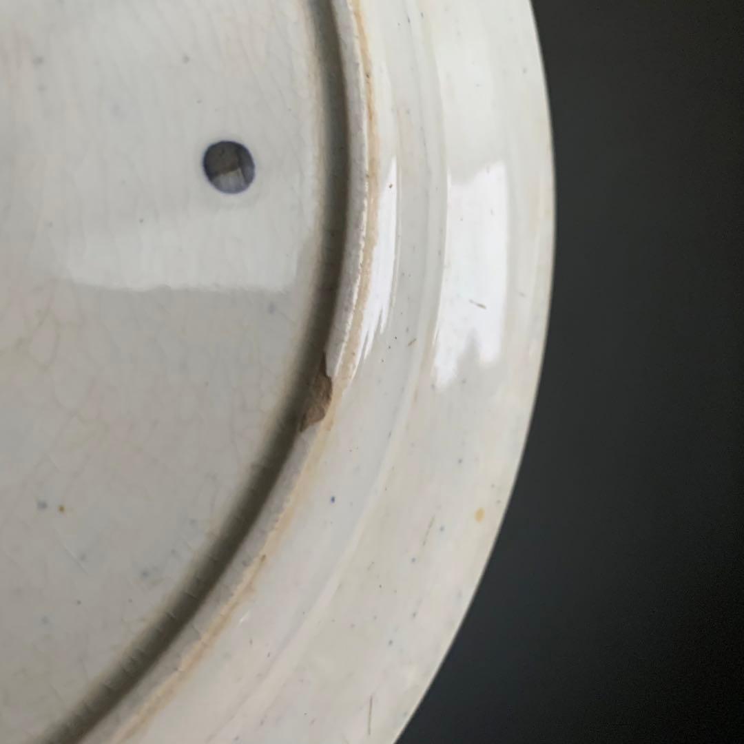 銅板転写 プレート 皿 中皿 古道具 アンティーク ブロカント