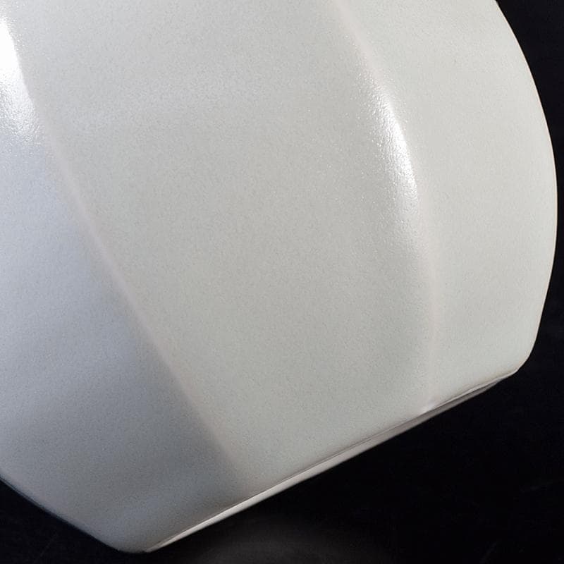 京焼 竹中浩作 白磁 面取瓶 共箱 C R8758