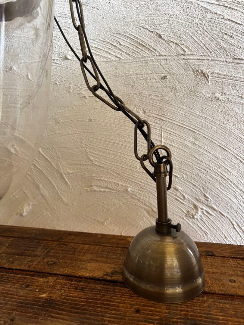 コロニアルスタイル ガラスランプ 天井ライト