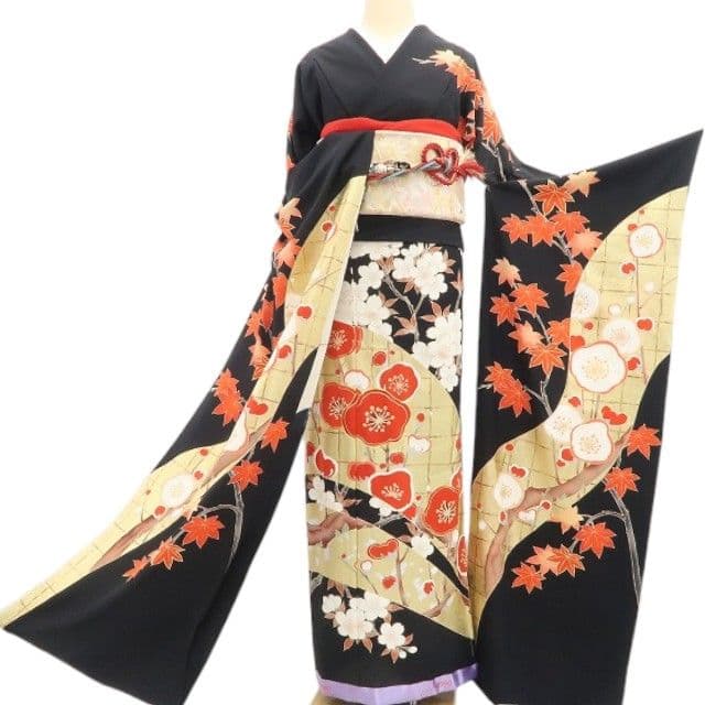 振袖フルセット、正絹振袖セット、半襟重衿、帯揚帯締め、帯、襦袢