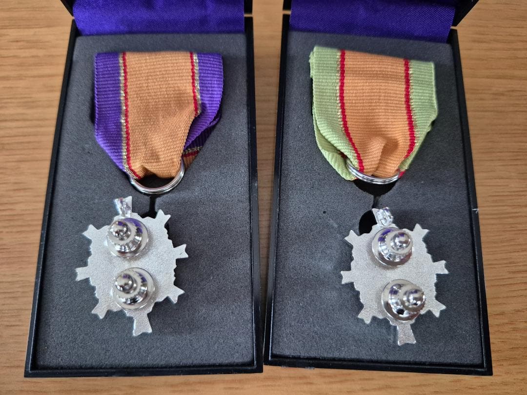 第5級防衛功労章 15号 3点セット5級 防衛功労章 15号 綬付 防衛記念賞