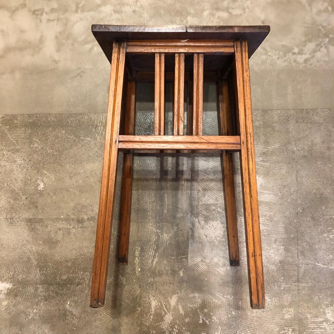 アンティーク 木製サイドテーブル 昭和レトロ 古家具 古道具 レトロ 古家具