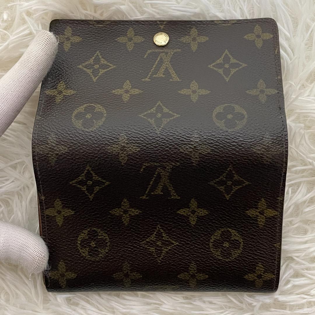 ルイヴィトン ポルトモネビエトレゾール 折り財布 L字ジップ