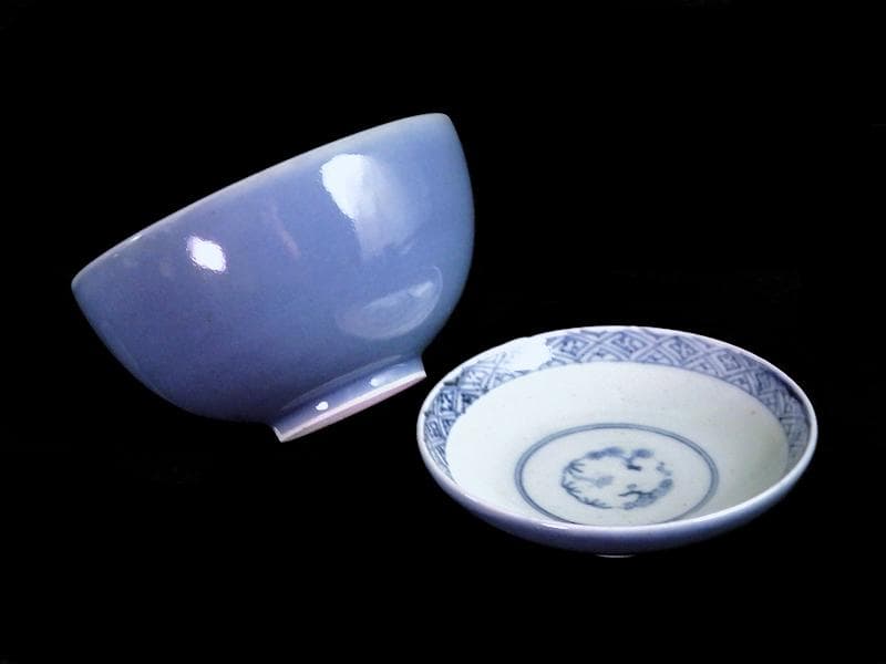 古伊万里 薄瑠璃 蓋茶碗 江戸期 E380AS-CHs - winetouritalia.com