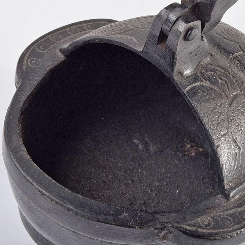 中国　古銅　唐銅　燭台　在銘　V　R9164