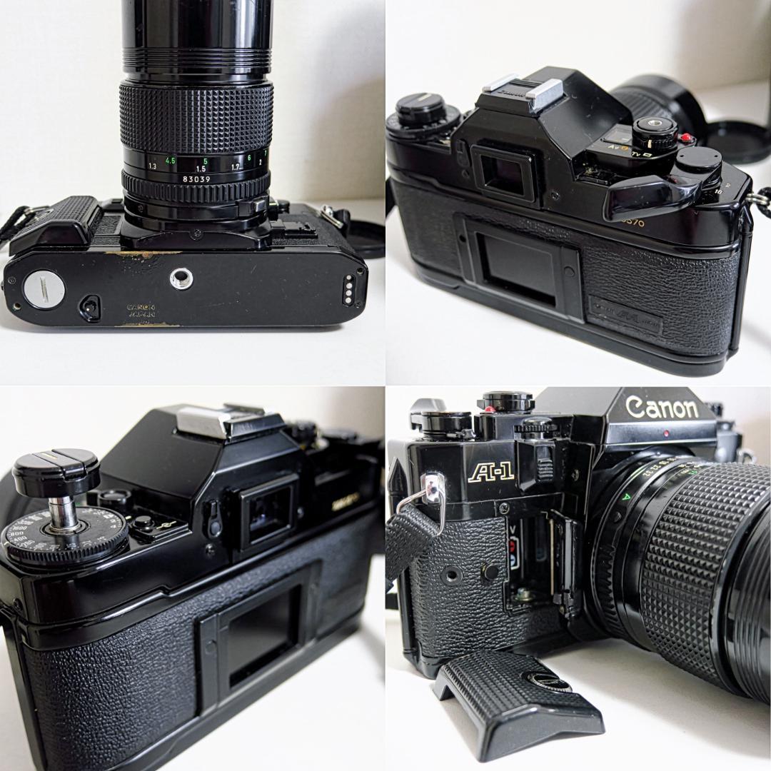 CANON A-1本体 AE-1+P本体 交換レンズ6本 取説 ジャンク