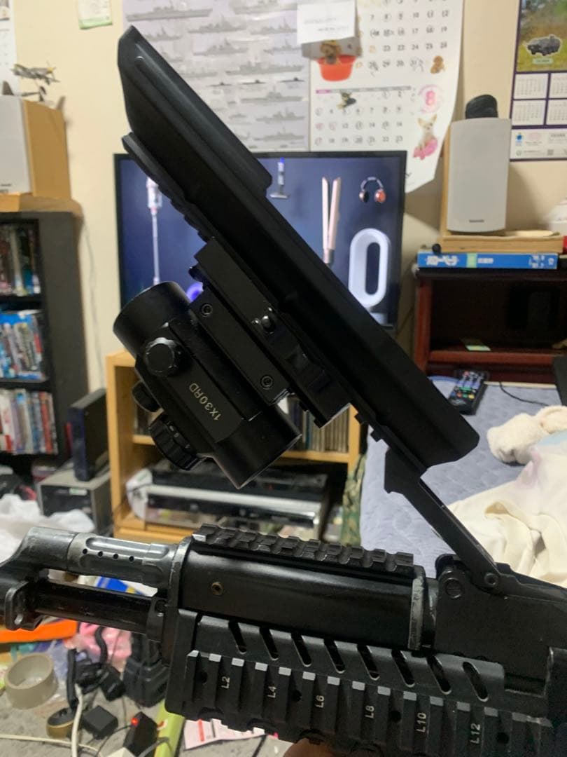 東京マルイ電動ガンAK47外装内部カスタムドットサイト付き PMC装備