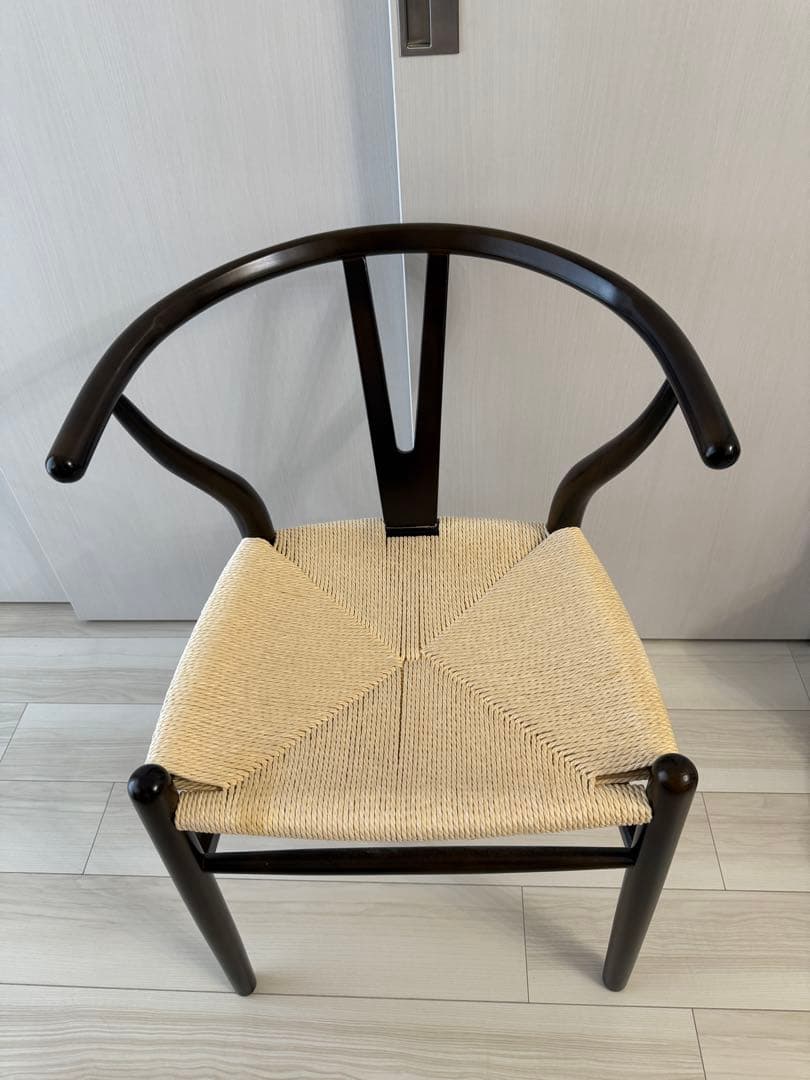 【美品】Yチェア 風 北欧家具 椅子 ダイニングチェア リプロダクト ブラウン 美品】Yチェア 風 北欧家具 椅子 ダイニングチェア リプロダクト ブラウン
