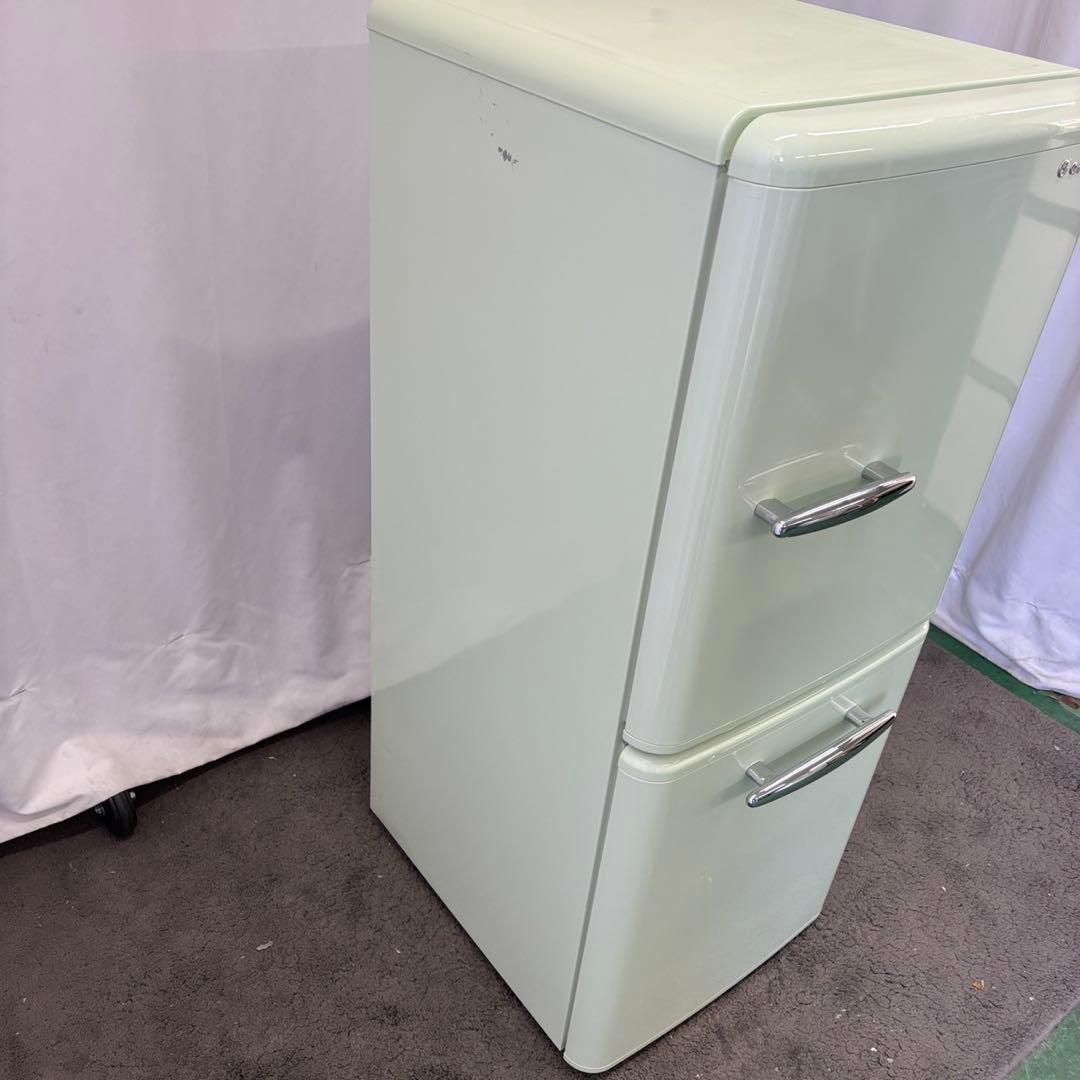 12　冷蔵庫　一人暮らし　右開き　綺麗　中古　レトロ　設置無料　安い‼️
