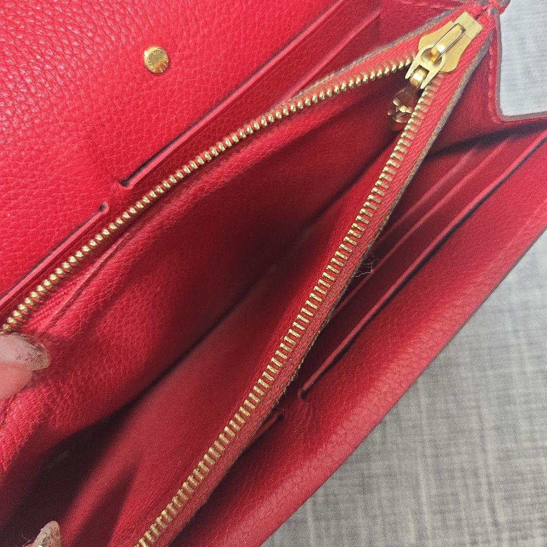 Louis Vuitton 長財布 ブラウン/レッド