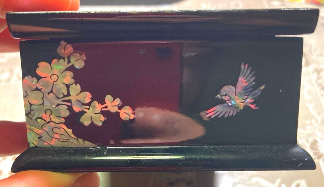 韓国伝統工芸品　螺鈿細工 アクセサリーケース ジュエリーボックス 名刺入れセット