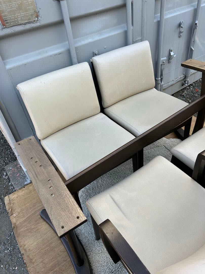 大塚家具　ダイニングテーブルセット ダークブラウン 4脚付き