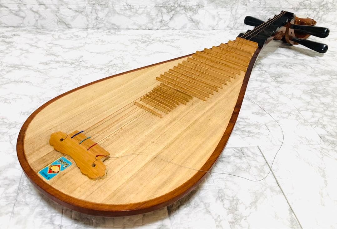 【希少 高級】中国琵琶 ピパ 牡丹牌 上海民族楽器一廠製