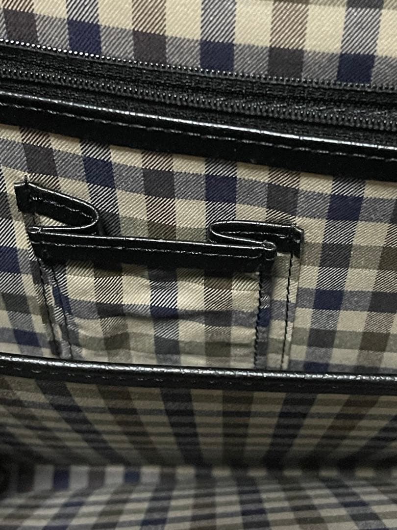 極美品】　AQUASCUTUM アクアスキュータム　ビジネスバッグ　ブラック　黒