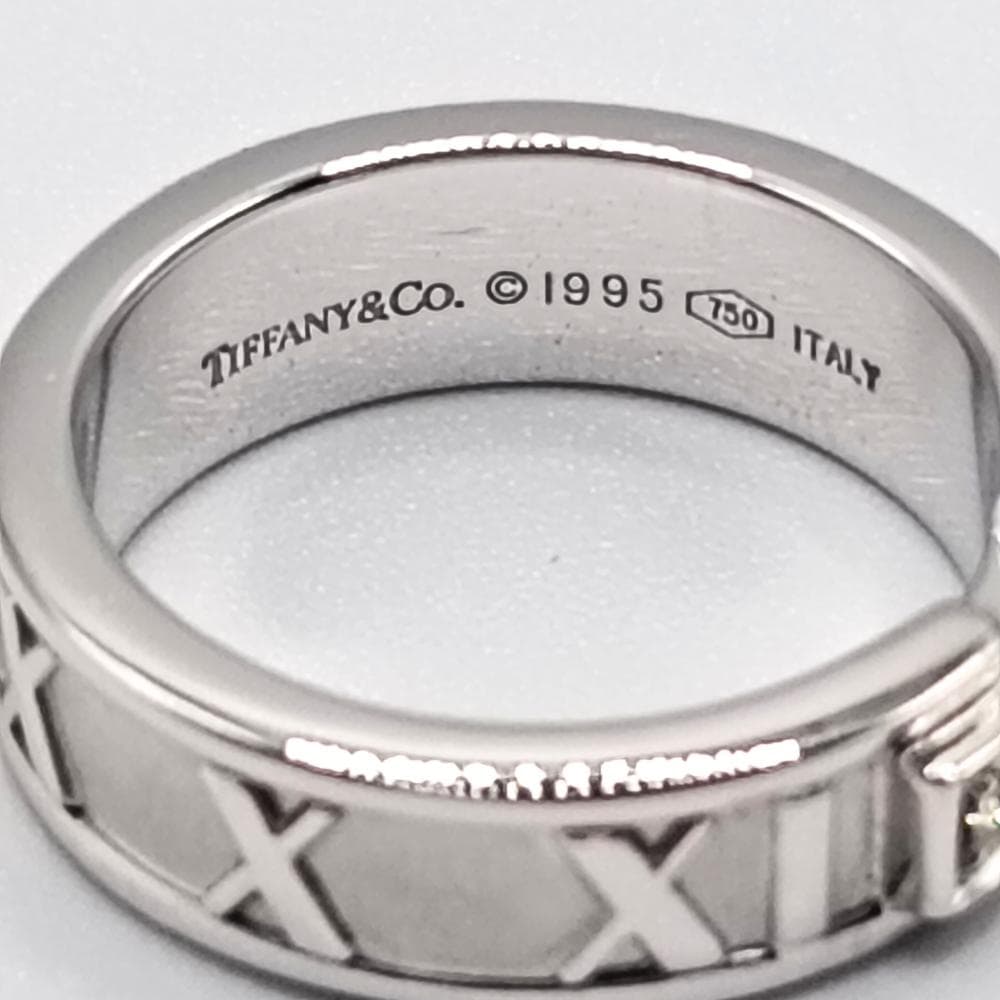 TIFFANY & Co. 750 アトラスリング 3Pダイヤ 約8号 7.0g