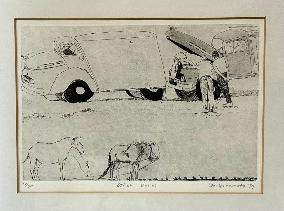 山本容子 銅版画 Oter Voices - メルカリ 山本容子 銅版画 Oter Voices