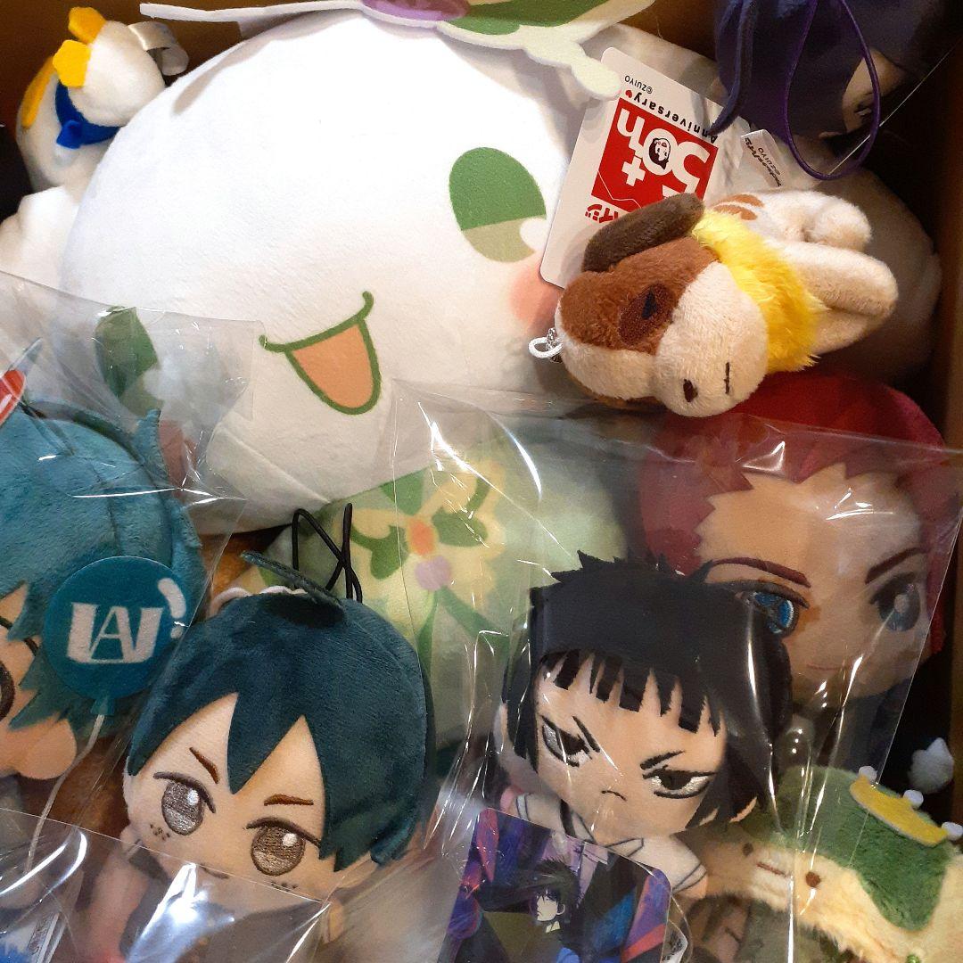 ちびぐるみ&BIGぬいぐるみ&ぷちマスコット等、アニメまとめ売り希少50点以上