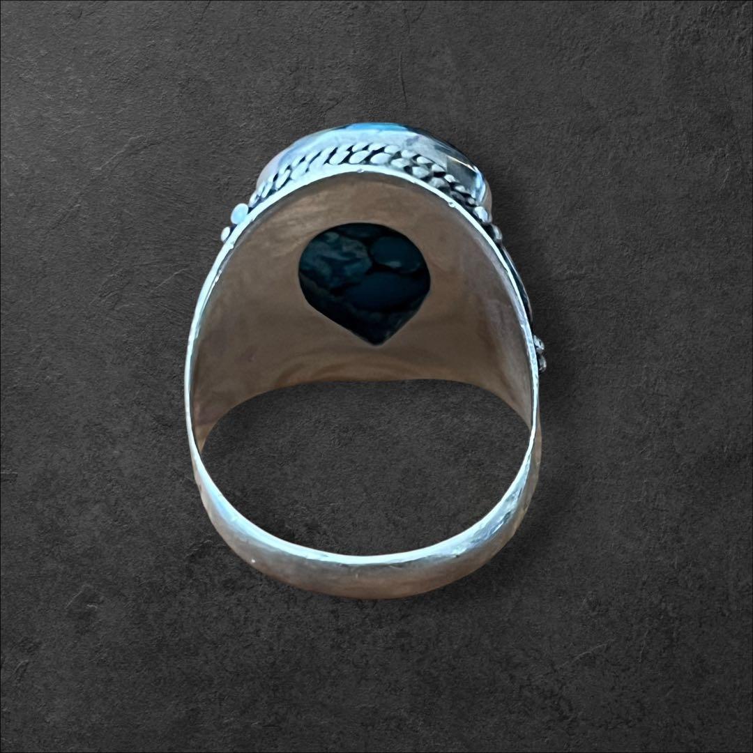 ビンテージ リング ターコイズ シルバー 925 14号