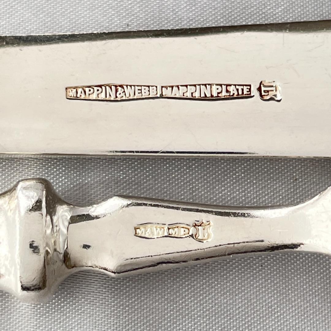 Mappin & Webb】 アールデコ カトラリーセット 12本組 マッピン