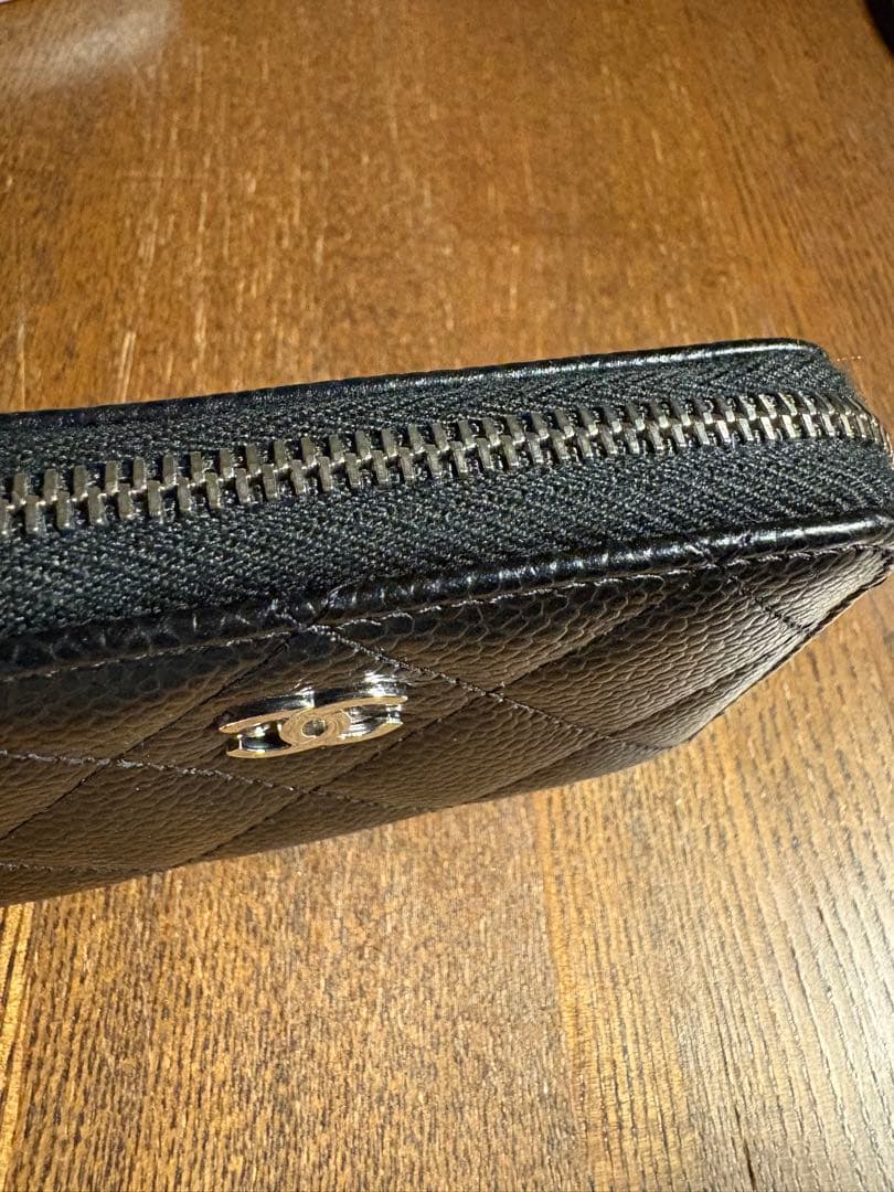 CHANEL ブラックレザー ケース　25日まで価格