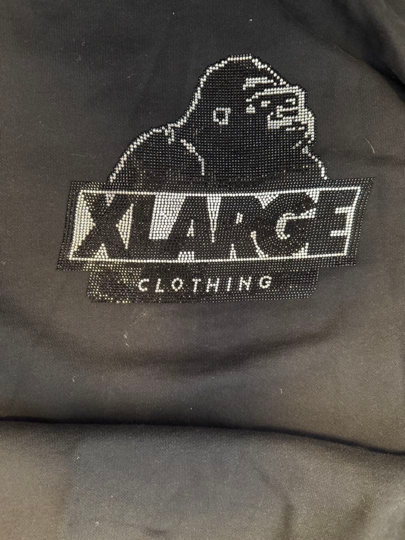 ほぼ新品XLARGE ブラック XLラインストーン