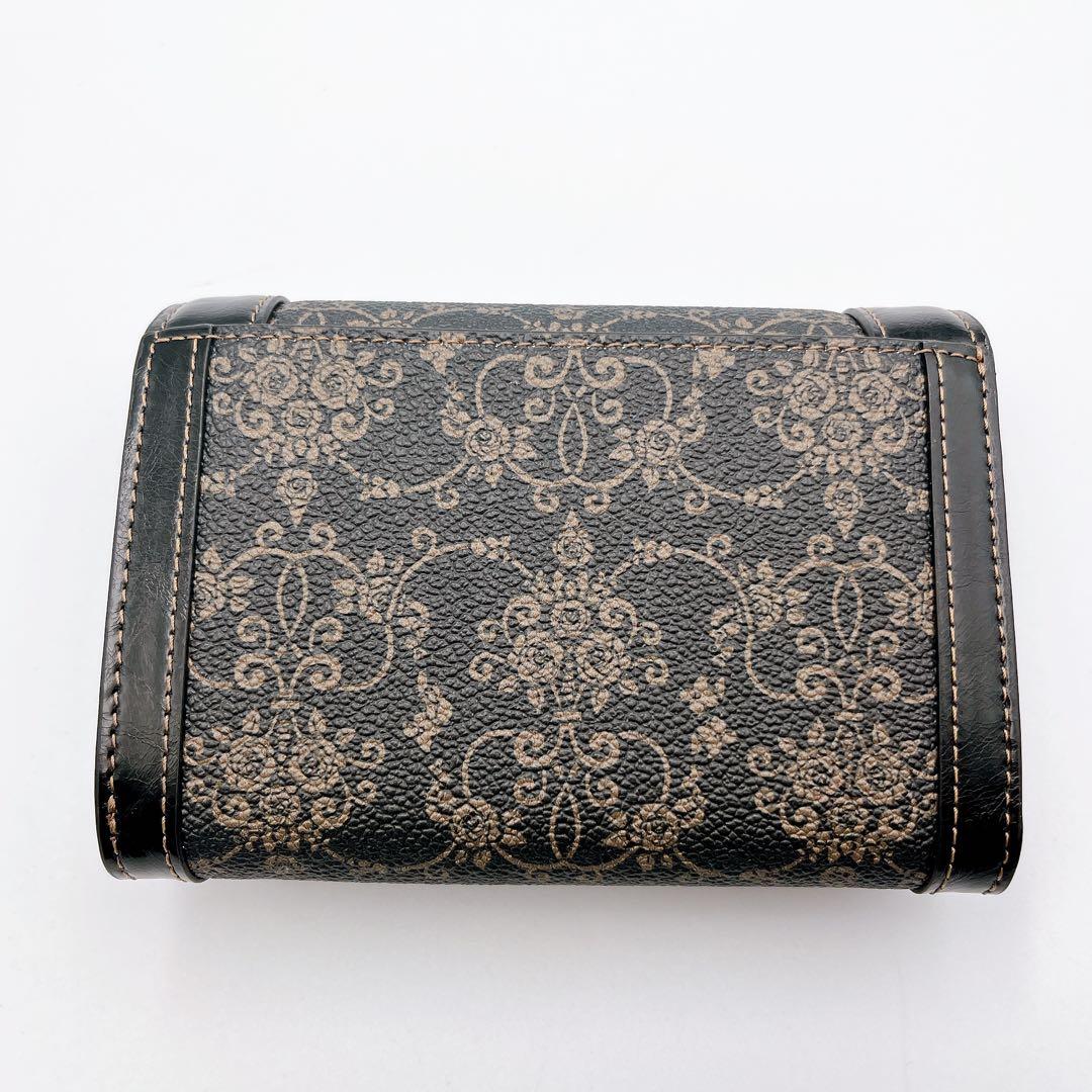 極美品✨ANNA SUI アナスイ 財布 二つ折り財布 ブラック/ゴールド