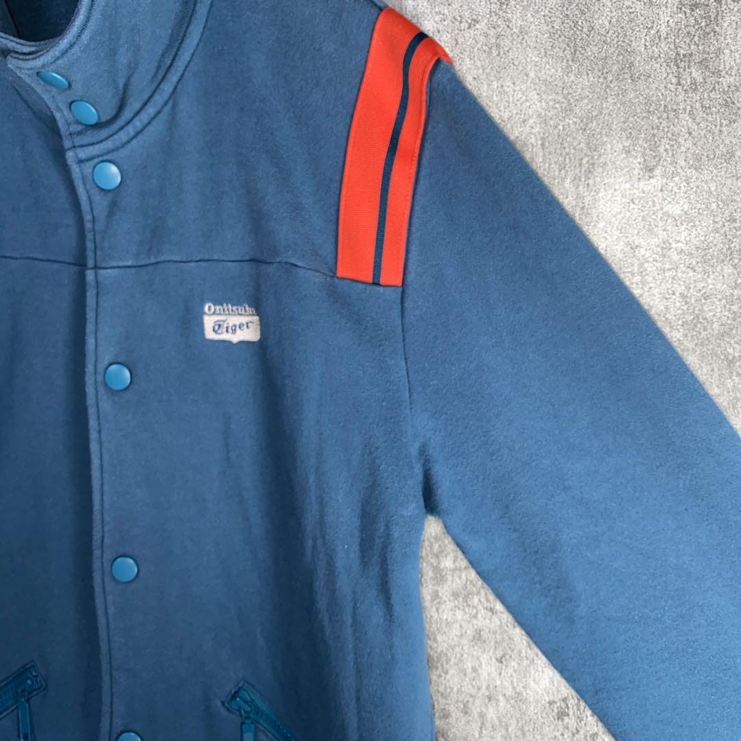 ヴィンテージ風 オニツカタイガー　1949 刺繍ロゴ ジャケット　背面虎　M