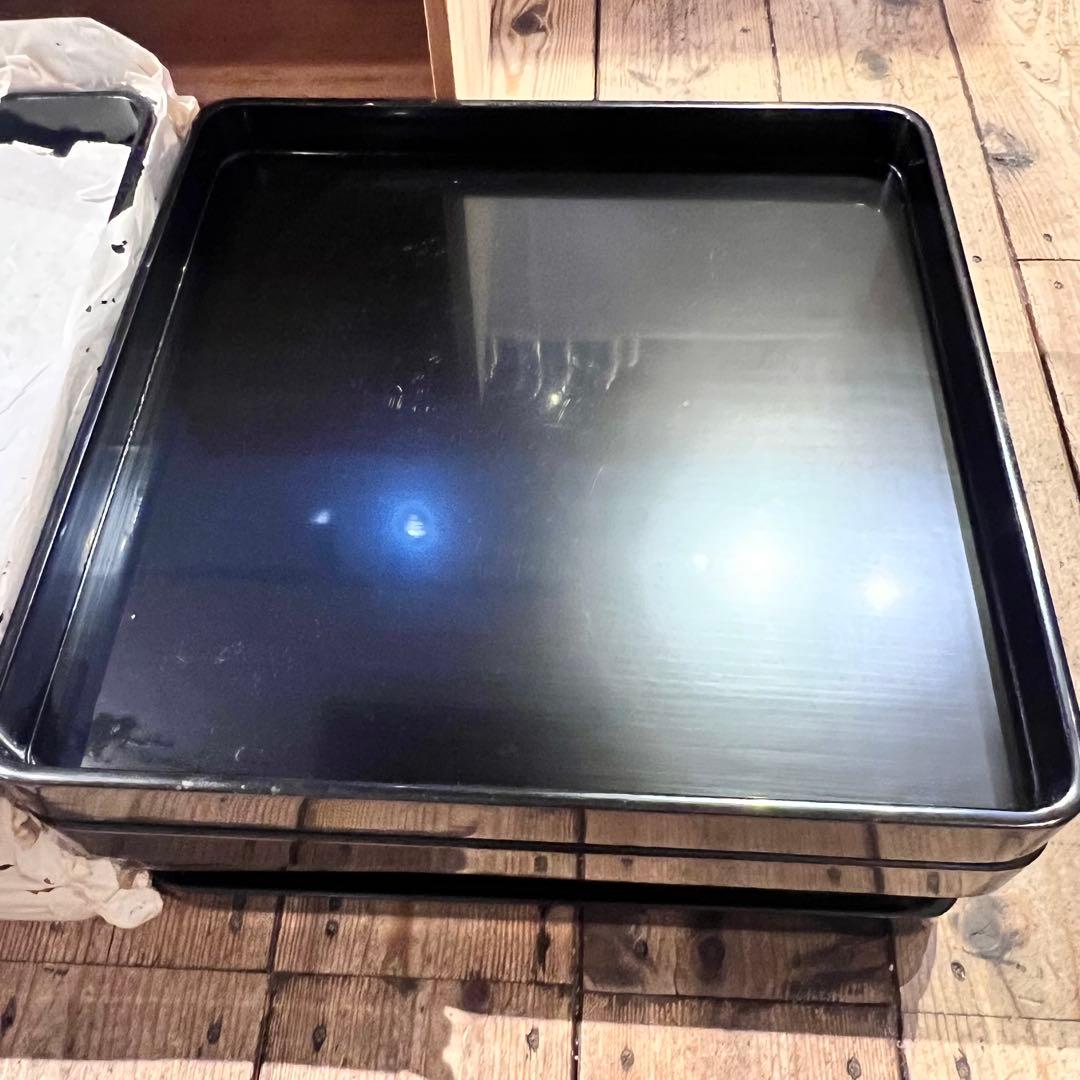 ① 輪島塗 御膳 10膳 黒漆縁金脚付膳 明治 漆器 能登 会席