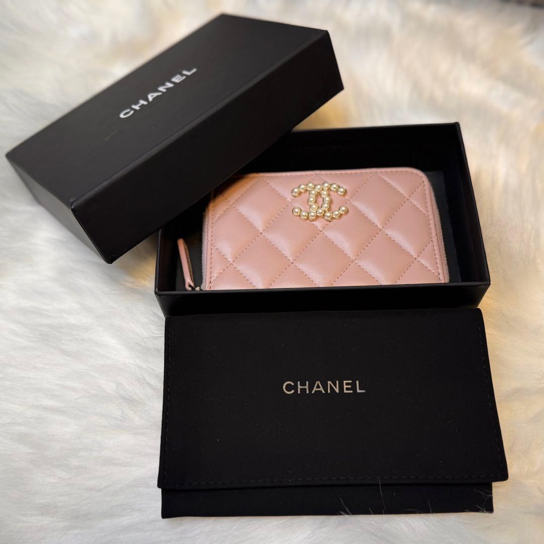 CHANEL シャネル マトラッセ ジップ パース フラグメントケース