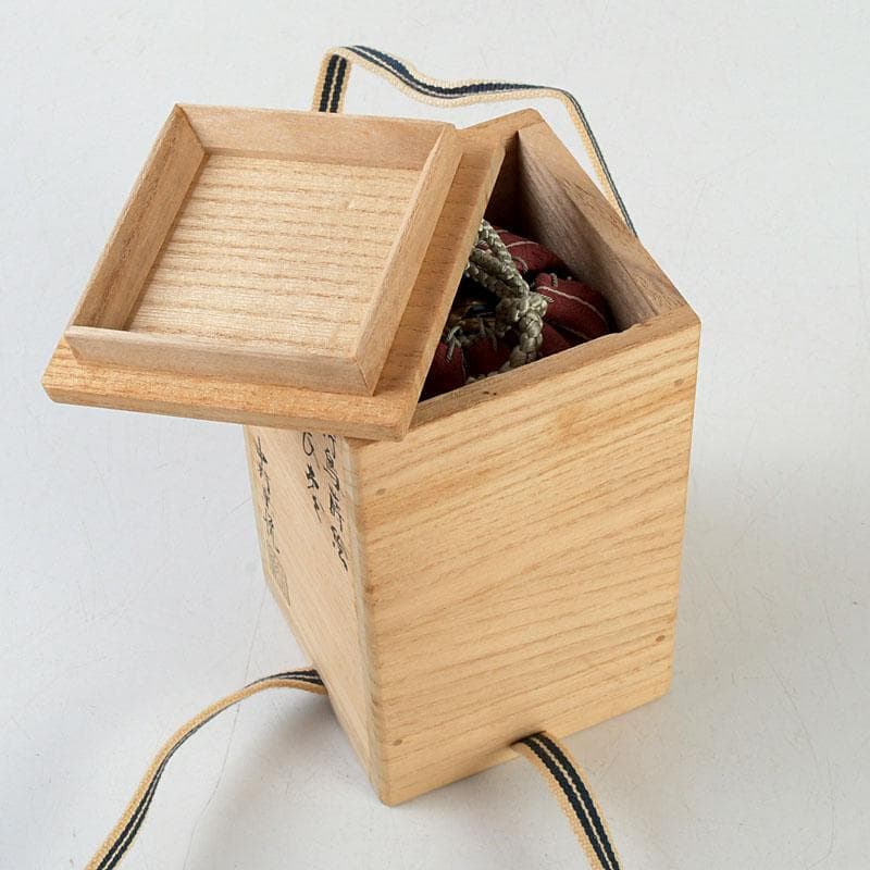 茶道具 中村宗悦作 時鳥蒔絵 長棗 仕覆付 共箱 V 9630