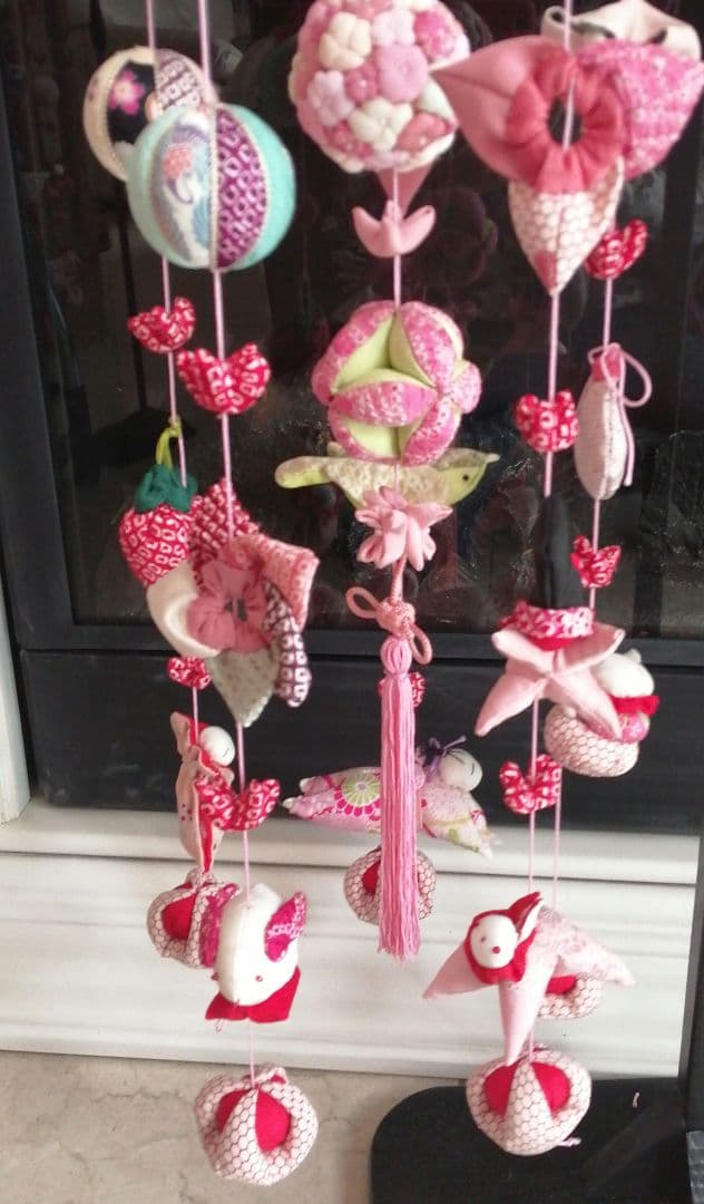 吊るし雛　吊るし飾り　ちりめん細工　ひな祭り　ハンドメイド