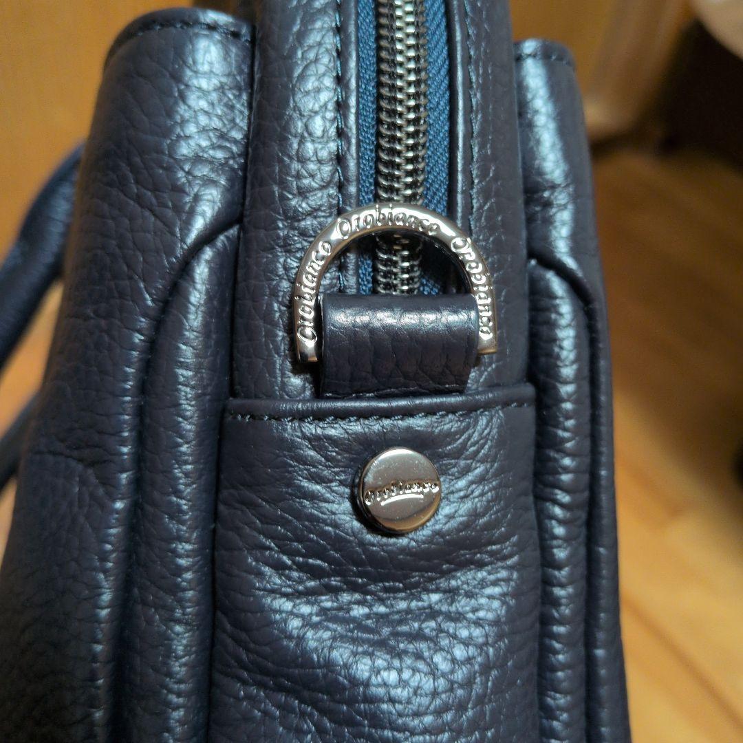 【お値下げ不可】オロビアンコ　ビジネスバッグ　ダークネイビー【未使用に近い】