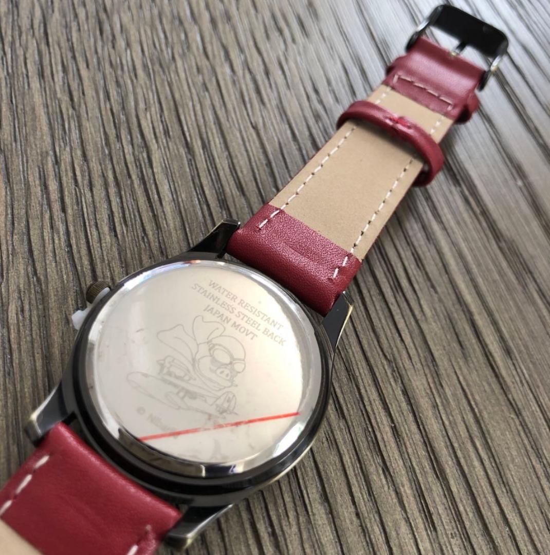 希少・稼働品】スタジオジブリ 紅の豚 クォーツ 腕時計 ポルコ 限定