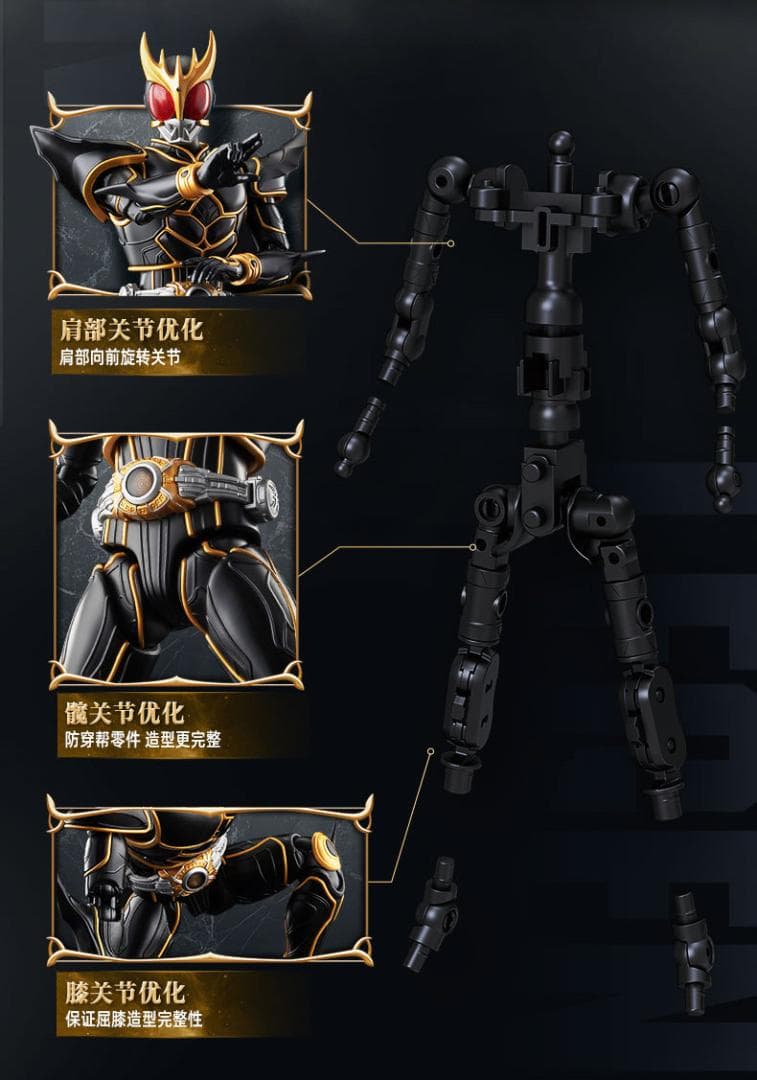 高品質 プラモデル BLOKEES 仮面ライダークウガ 可動式 フィギュア